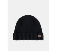 Barbour Gorra de hombre en punto con forro polar. Negro
