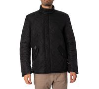 Barbour Chaqueta de entretiempo 'Powell' negro, Talla XXL