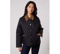 Barbour Icons Cropped Liddesdale Quilted Jacket M Negro