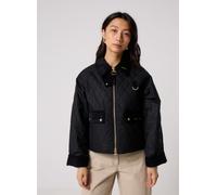 Barbour Icons Quilted Spey Wax Jacket M Negro