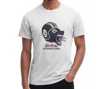 Barbour International Camiseta Café Racer gris Socket Tee, Grey Marl, M