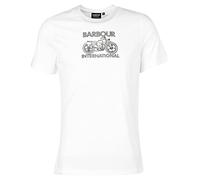 Barbour International Lens Graphic-Print T-Shirt White (L, White)
