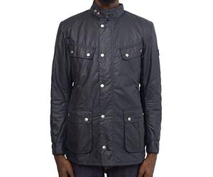 Barbour International Men's Duke Wax Jacket - Navy - XL - Navy