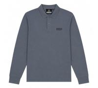 Barbour International Men's Long Sleeve Polo Shirt Washed Charcoal