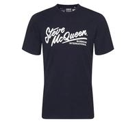 Barbour International Strike T-Shirt (FR/ES, Letras, L, Regular, Regular, Negro)