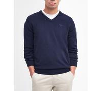 Barbour Jersey de hombre de lana con escudo bordado. Azul marino M