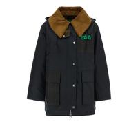 Barbour- Montgomery Waxed Parka- Coats- Mujer- Azul- 2XS- Montgomery Waxed Parka