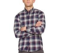 Barbour MSH4995-NY91 Crossfell Tailored BD Shirt Check Navy Camisa Franela Regular Fit, Tartán Navy, L