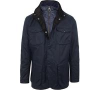 Barbour Ogston Wax-Jacket Cera Chaqueta Hombre Azul Oscuro - L, azul, L