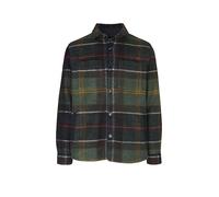 Barbour - Camisas - Woodlane Brushed Check Overshirt Classic Tartan de Lana - Talla XL - Verde Verde XL