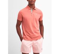 Barbour Polo de hombre de manga corta y de piqué. Coral 2XL