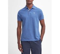 Barbour Polo de hombre de piqué de manga corta. Azul M