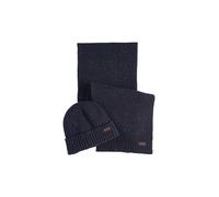 BARBOUR Set de regalo de 2 piezas, bufanda y gorro CARLTON azul oscuro