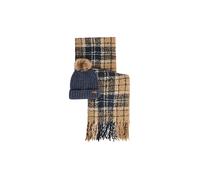 BARBOUR Set de regalo de gorro y bufanda SALTBURN azul oscuro