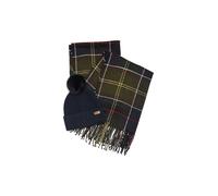 SET GORRO+BUFANDA DOVER/HAILES TARTAN AZUL BARBOUR