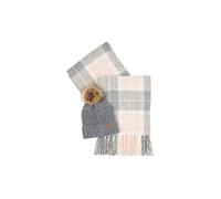 BARBOUR Set de regalo gorro y bufanda SALTBURN gris