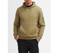 Barbour Sudadera con capucha de hombre con bolsillo de canguro y parche decorativo. Verde XL