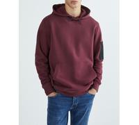 Barbour Sudadera de hombre con capucha y bolsillo de canguro. Rojo XL