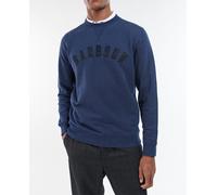 Barbour Sudadera sin capucha de hombre de algodón con estampado frontal. Azul 6 (2XL)