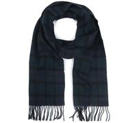 Barbour Tartan Lambswool - Bufanda (Talla única), Color Negro