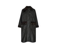 BARBOUR Trenchcoat KIRKLEES CHECKED WAX oliva | 42