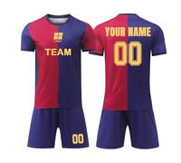 Barca Camisetas de Fútbol Personalizadas para Hombres y Mujeres Camiseta de Fútbol de Casa/Visitante con Nombre y Número Ropa Futbol Niño Infantil/Adulto Replica Oficial con Licencia Oficial
