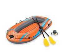Barca Hinchable Bestway Kondor Elite 2.000 para 2 Personas | Bote Inflable con Remos y Bomba | Barco de PVC Resistente para Lago, Piscina o Playa | Barca Infantil y Adultos