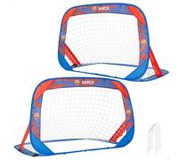 COLORBABY FC Barcelona Set 2 porterías fútbol Pop-up, 120 x 80 x 80 cm, Incluye Bolsa de Transporte, Estructura Plegable, Montaje rápido, Uso Exterior, Desde 3 años (77596)
