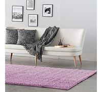 Barceló Hogar - Alfombra Ampala - Alfombra Shaggy de Pelo Largo, Alfombra para El Salón, Soft Antideslizante, Alfombra Dormitorio, Alfombra Malva 23, Alfombra Rectangular 60x120 cm.