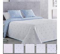 Barceló Hogar - Colcha Estela Cama 135, 235x280 cm - 10 Celeste.