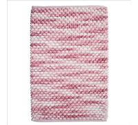 BarceloHogar Alfombra de Baño. Alfombras de Habitacion. Alfombra Aislante Frio 100% Microfibra. Alfombra de 50 x 80 cm. Antideslizante. Tacto Suave y Mullido. Siomara. Rosa