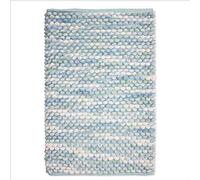 BarceloHogar Alfombrilla de Baño. Alfombras Pie de Cama. Alfombra Pequeña de 50 x 80 cm. Alfombra de Microfibra 100%. Tacto Esponjoso y Aislante. Acolchada. Siomara. Celeste