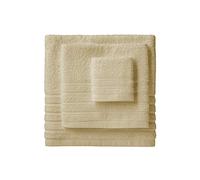 BarceloHogar Toallas Algodón Juego de 3 Unidades Algodon.1 Toalla Bide 1 Toalla Lavabo 1 Toalla Baño. Toallas Suaves, Resistentes y Absorbentes. 500 gr /m2 Diamante Beige