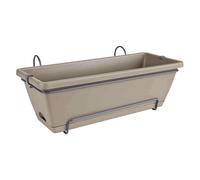 Barcelona All In 1 Taupe 50cm Plástico Flores Recipiente para Plantas + +