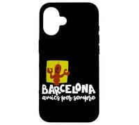 Barcelona Amics per Sempre Frase Catalán Carcasa para iPhone 16