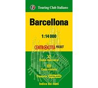 Barcelona centrocittà 1:14.000 plano callejero impermeable. Touring Club Italiano. (Centrocittà pocket)