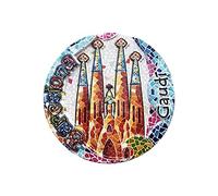 Barcelona España 3D Mosaico Refrigerador Imán Recuerdos Turísticos Hecho A Mano Resina Artesanía Hogar Decoración de la Cocina Barcelona Nevera Imán Colección Regalo