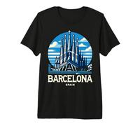 Barcelona España Ciudad Española Sagrada Familia Souvenir Orgulloso Camiseta Premium