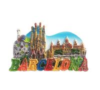 Barcelona, España Imán de Nevera 3D Resina de la Ciudad de Viaje Recuerdo Colección de Regalo Fuerte Etiqueta Engomada refrigerador