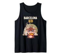 Barcelona España Kid Cute Bull Souvenir Travel Camiseta sin Mangas
