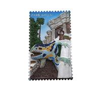 Barcelona España Parque Guell 3D Imán de Refrigerador Recuerdos Turísticos Resina Pegatinas Magnéticas Imán de Nevera Hogar y Cocina Decoración de China