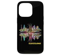 Barcelona España PopArt Urban City Wanderlust Print Carcasa para iPhone 13 Pro