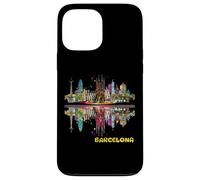 Barcelona España PopArt Urban City Wanderlust Print Carcasa para iPhone 13 Pro Max