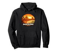 Barcelona, España, Puesta de Sol, Horizonte Sudadera con Capucha