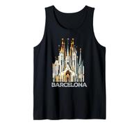 Barcelona España Sagrada Familia Europa Viajes Souvenir Camiseta sin Mangas