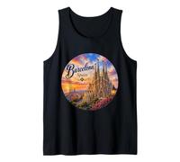 Barcelona España Sagrada Familia Mar Mediterráneo Gaudí Camiseta sin Mangas