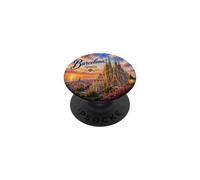 Barcelona España Sagrada Familia Mar Mediterráneo Gaudí PopSockets PopGrip Adhesivo