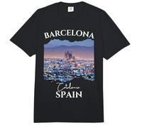 Barcelona España Souvenir City Skyline Familia Mujeres Hombres Niños Comfort Colors Adult Heavyweight T-Shirt