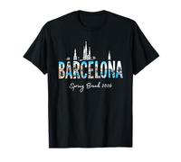Barcelona España Vacaciones Primavera 2026 Viajes de Vacaciones Camiseta