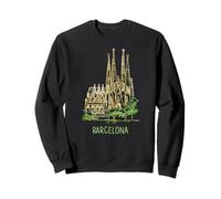 Barcelona España Viaje Souvenir Ciudad Histórica Monumento Regalo Sudadera